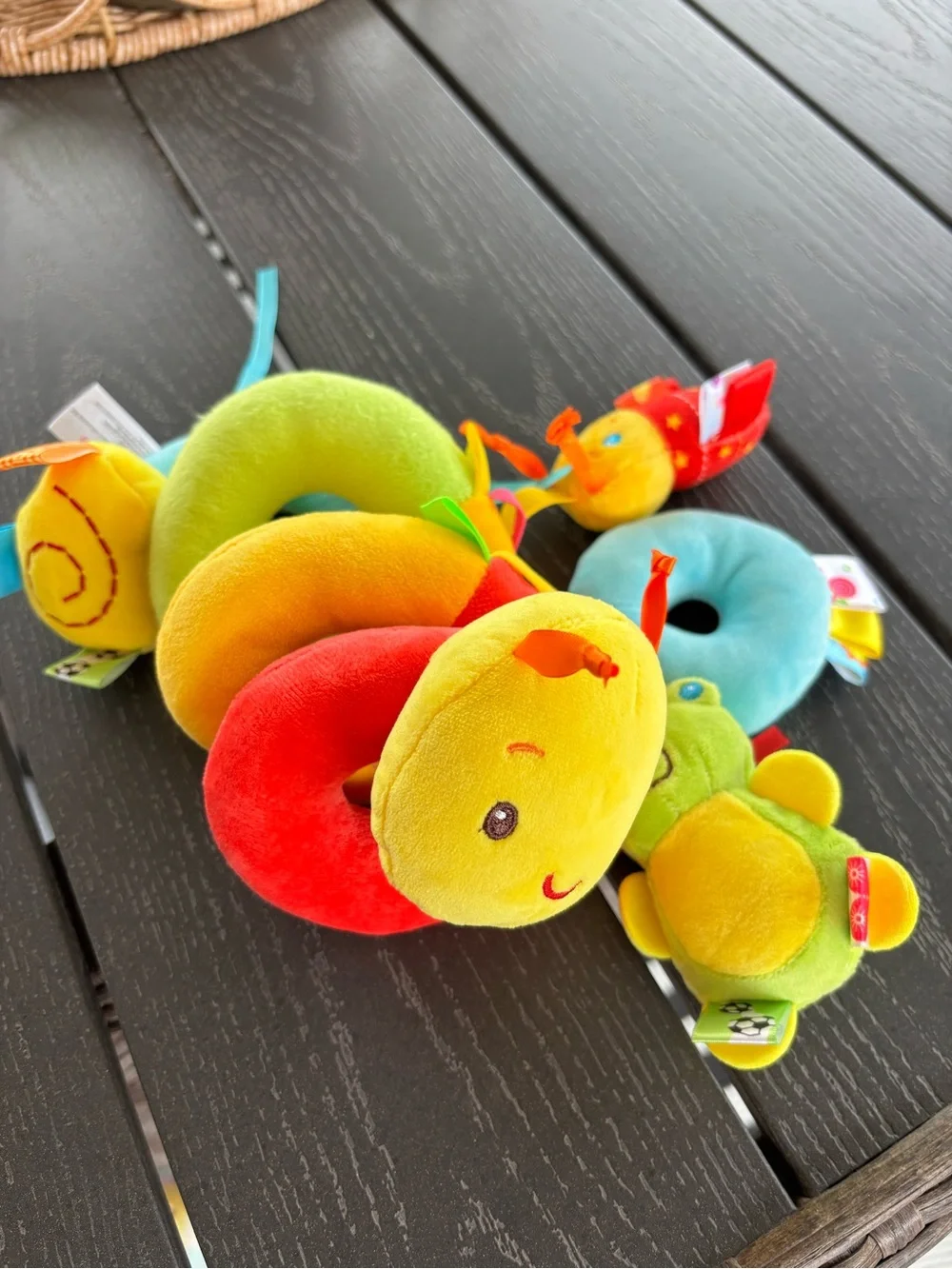 Molucky Baby Rattle Toy – Soft Cotton Plush Spiral Hanging Toy for Newborn+